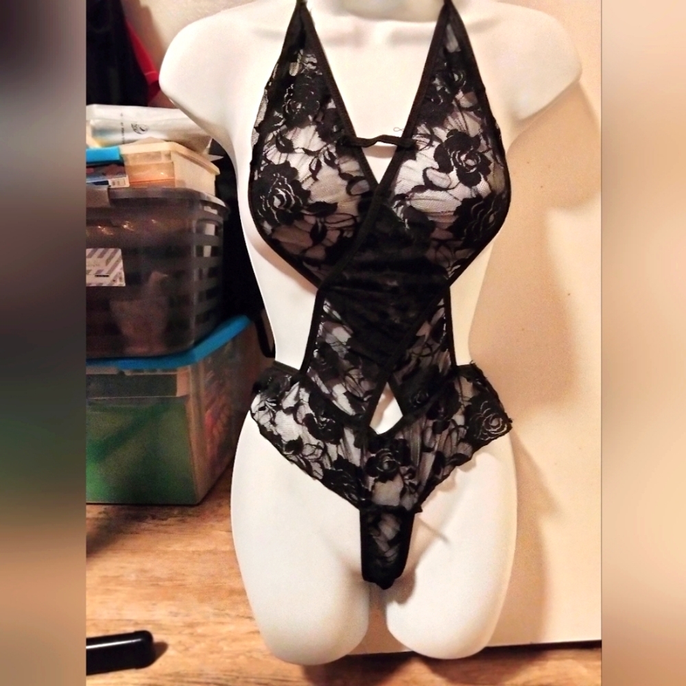 Women Sexy Lingerie Lace Teddy